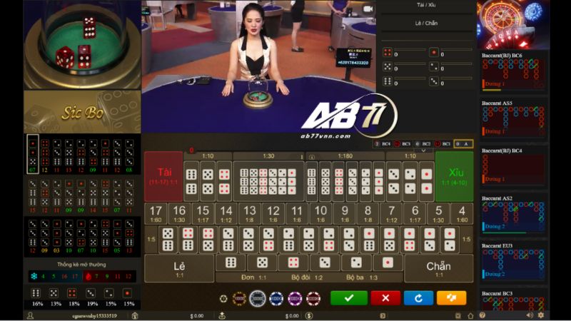 game tài xỉu tại Sảnh BBIN AB77