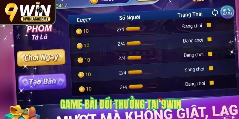 Game bài đổi thưởng 9Win